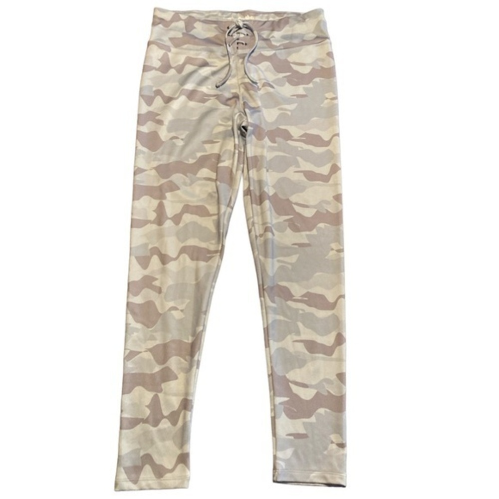 SIMPLY SOUTHERN Womens Gray Camo Leggings - size Medium
